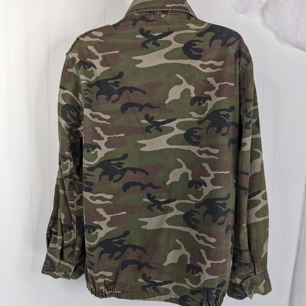 TOPSHOP Camo Field Utility Jacket Sz 4 - Picture 9 of 13